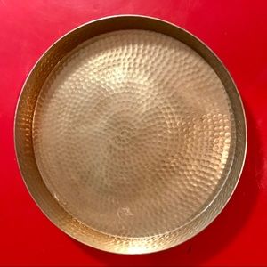 18” gold tray